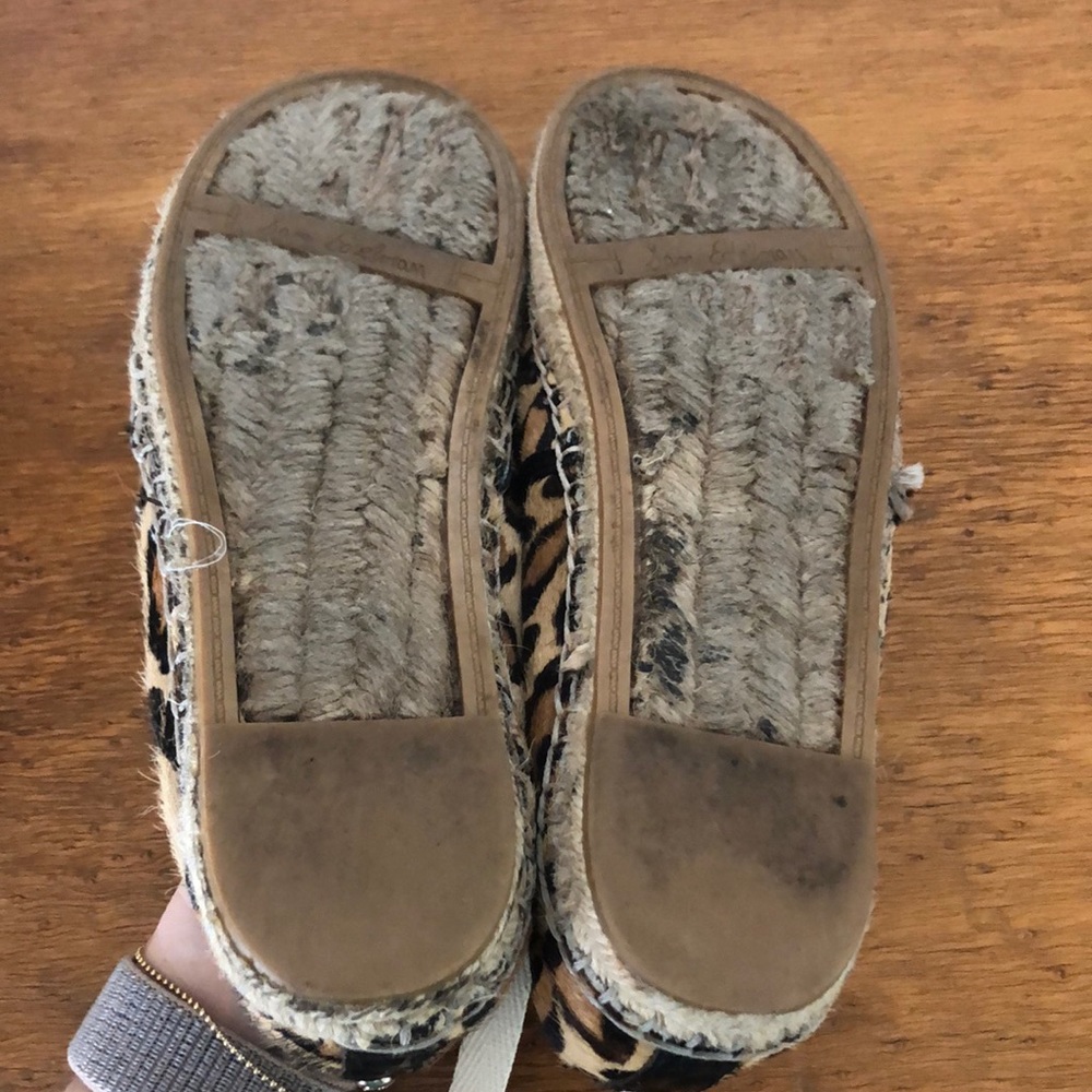 sam edelman leopard espadrilles size 7 - Picture 4 of 6